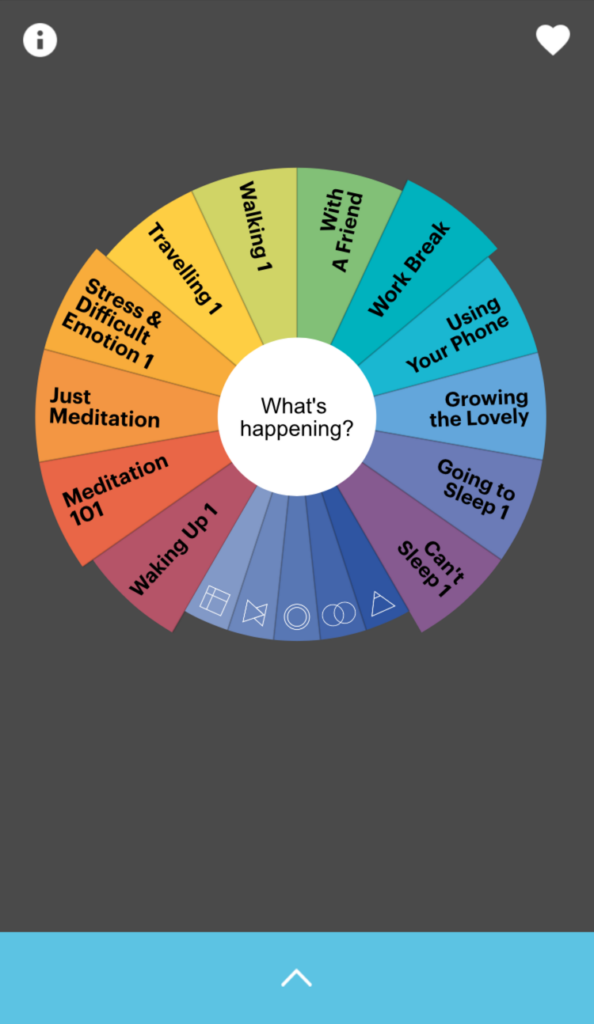 Buddhify wheel screenshot