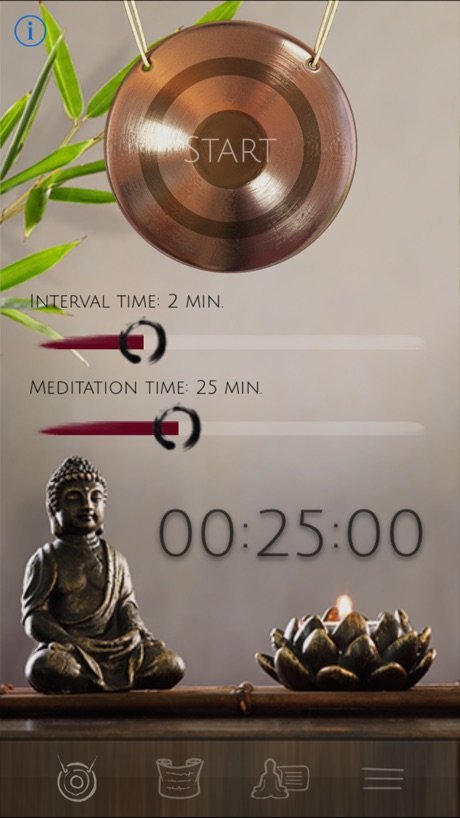 Meditation Time - Timer screen